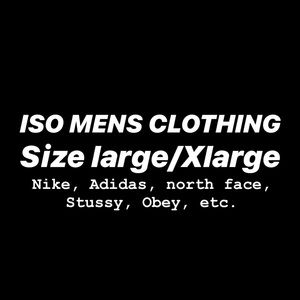 ISO MENS CLOTHING